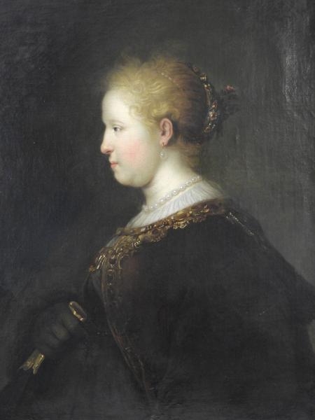 Portrait de Maria van Eyck, épouse de Hendrick van Uylenburgh ou Lijsbeth van Rijn, soeur de Rembrandt by Rembrandt van Rijn, 1632