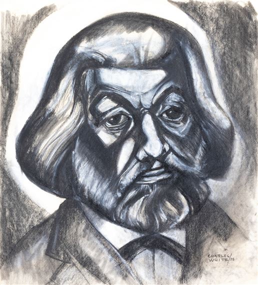 Portrait of Frederick Douglass by Charles White, 1938