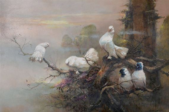 Doves I by Choo Keng Kwang, 1987