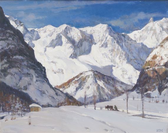 Paesaggio innevato by Carlo Musso