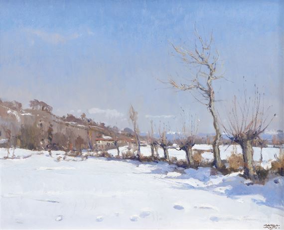 Paesaggio innevato by Carlo Musso