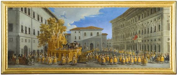 Johann Paul Schor's Golden Float. The ephemeral splendour of the Baroque carnival - Uffizi Galleries, Palazzo Pitti
