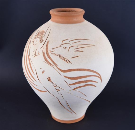 REUBEN NAKIAN CERAMIC VASE by Reuben Nakian