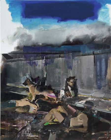 The Blue Rain by Adrian Ghenie, 2009