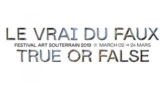 Art Souterrain Festival: True Or False - Joyce Yahouda Gallery
