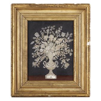 MOTHER-OF-PEARL INLAID FLORAL 'STILL LIFE' - Dirck Van Rijswijck