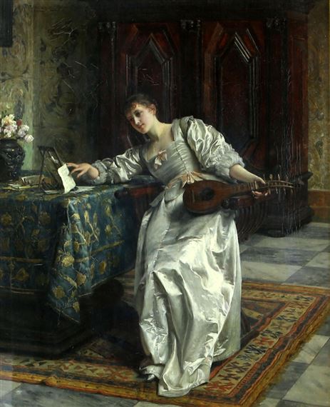 The Musician by Robert Poetzelberger, 1888