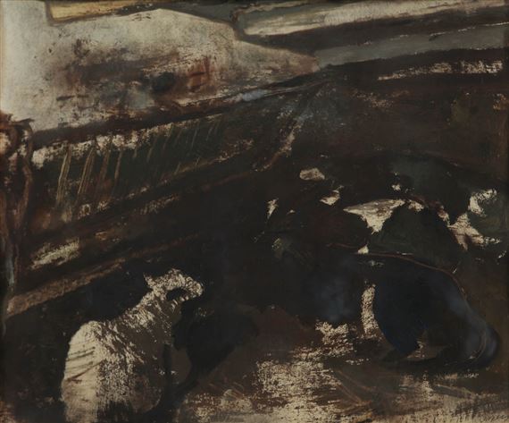 Cows in the stable by Floris Jespers