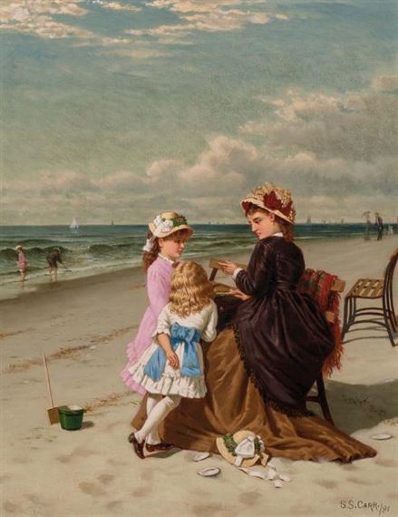 By the Seaside by Samuel S. Carr, 1881