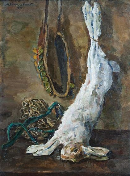 Hunting trophies by Mikhail Petrovic Konchalovsky, 1974