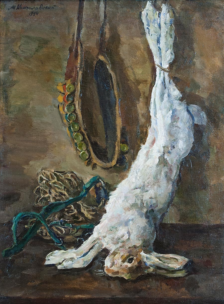 Artwork by Mikhail Petrovic Konchalovsky, Hunting trophies, Made of Oil on canvas