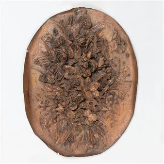 Floral Still Life Plaque - Jean Baptiste Claude Eugène Guillaume