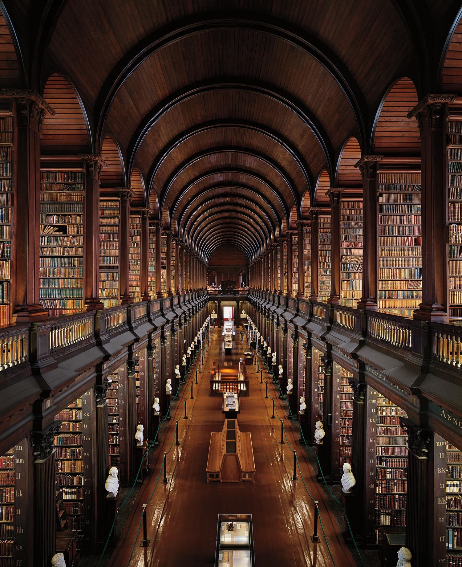 Trinity College Library, The Long Room, Dublin by Ahmet Ertug, 2008, printed later