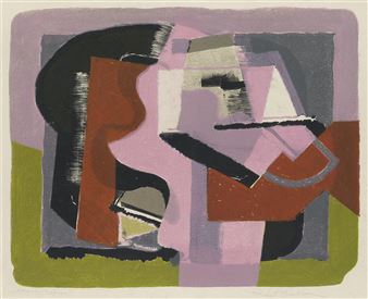 Heavy Forms (Pink) - Robert Blackburn