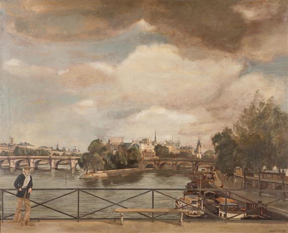 The artist on the Pont Neuf, Villeneuve-les-Sablons