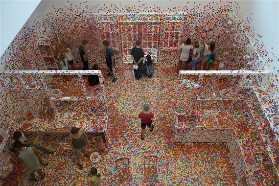 Replying to @artlust from afar, this robot of Yayoi Kusama in