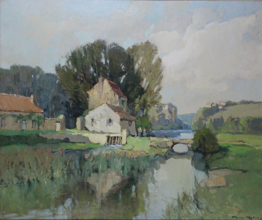 Artwork by Georges Charles Robin, La Seire A Nantaise, Made of Oil on canvas