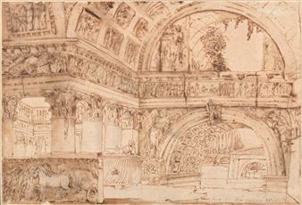 Fantaisie architecturale antique - Carlo Barabino