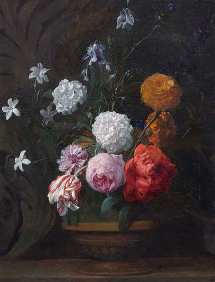 Still life of flowers by Nicolaes van Veerendael