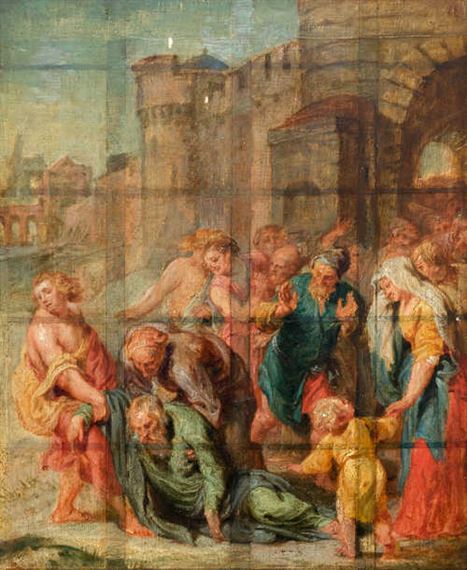 The rescue of Saint Paul after the shipwreck by Abraham van Diepenbeeck