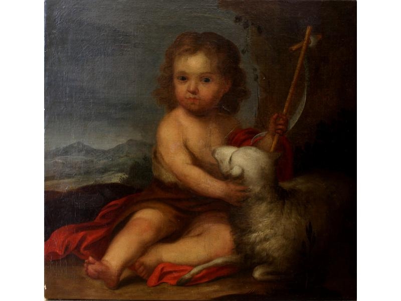 Artwork by Jacob van Oost, Flemish School, 17th Century, Saint Jean-Baptiste enfant, Made of Oil on canvas