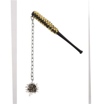 Quartz and pyrite flail of protection with gold - Lucien Shapiro