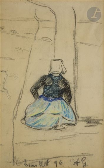 Paysanne à Breuillet by Armand Guillaumin, 1896
