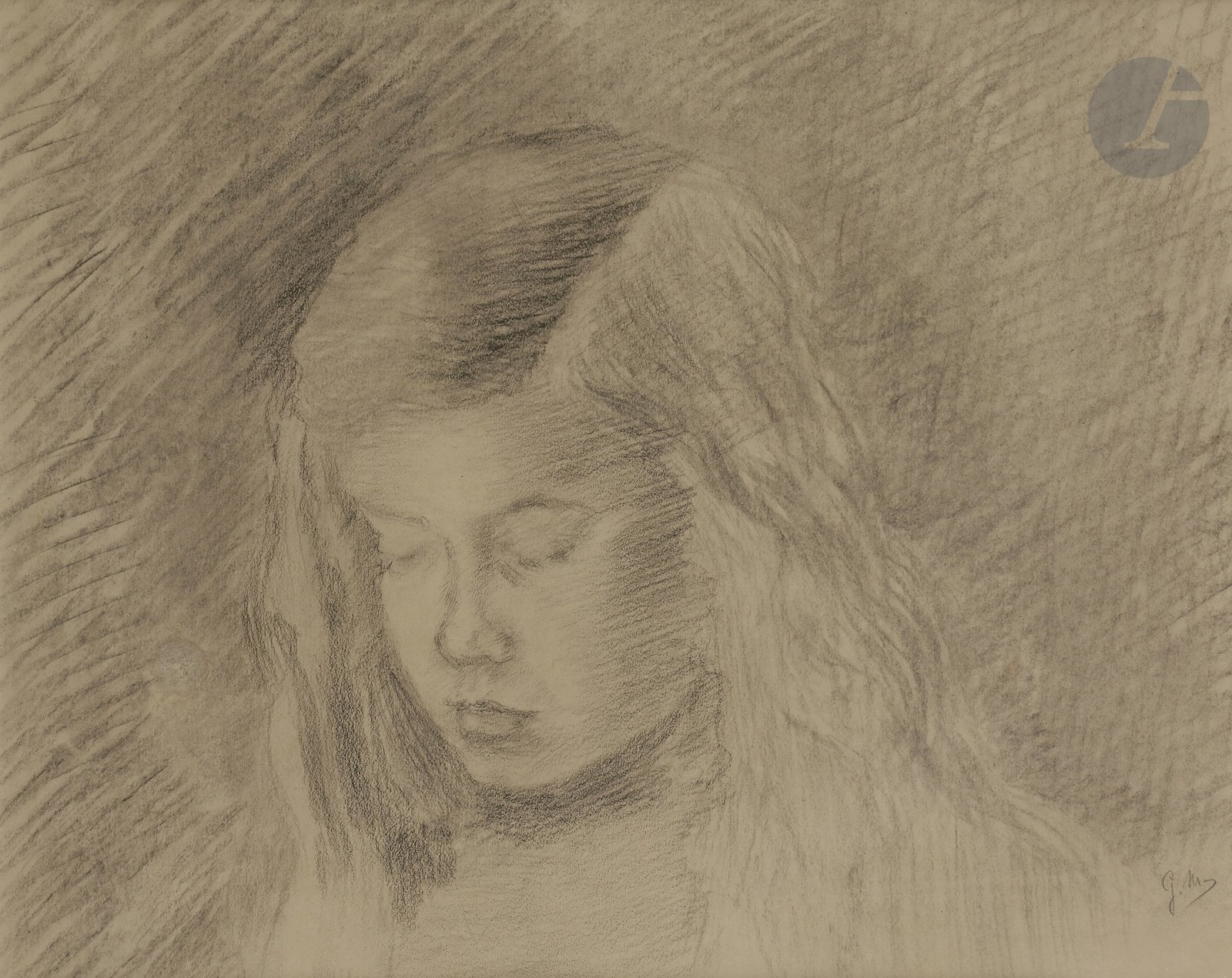 George Morren | Portrait de jeune fille | MutualArt