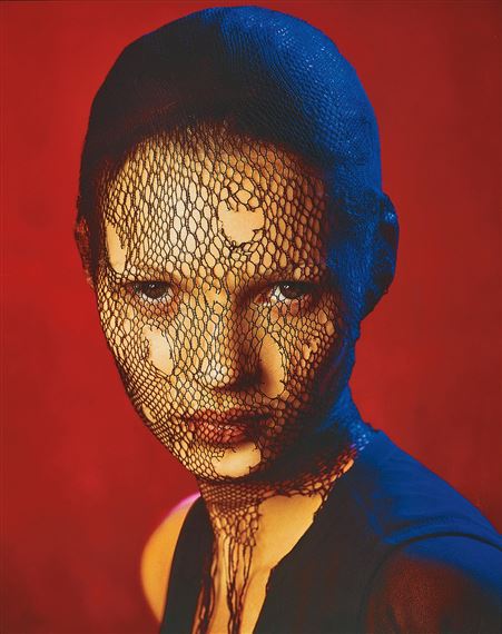 Kate Moss in torn veil, Marrakech, for German Vogue by Albert Watson, 1993