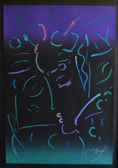 Peter Max | Midnight Profile | MutualArt