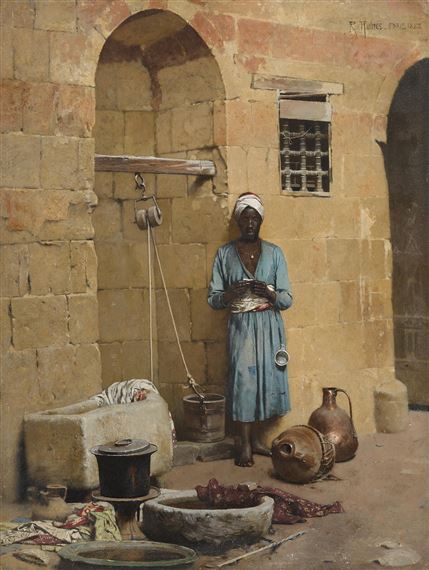 By the well by Raphael von Ambros, 1888