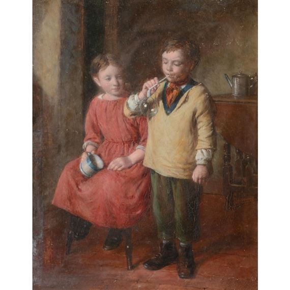 Blowing bubbles by William Hemsley