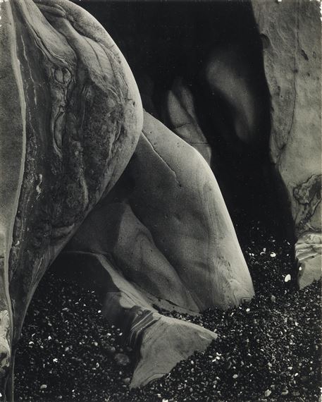 Edward Weston | Rock Erosion, Point Lobos. (1930) | MutualArt