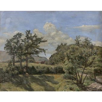 Paysage genevois - Barthélemy Bodmer