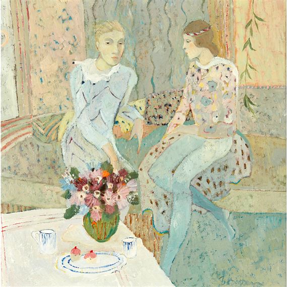 CLOWN AND GIRL by Brenda Lenaghan