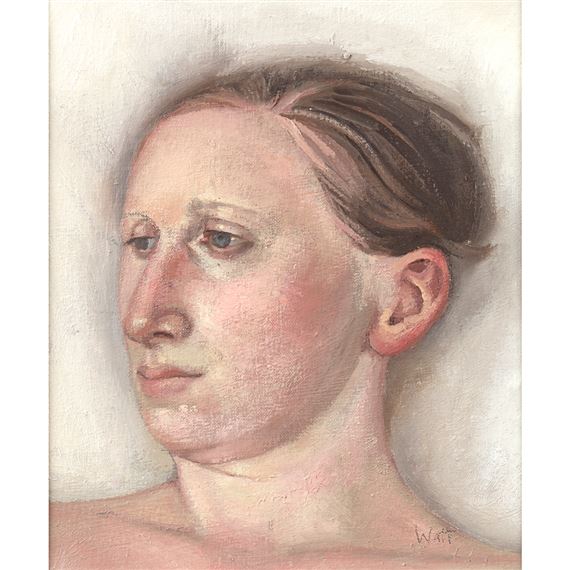 SMALL PORTRAIT - AUDREY by Alison Watt, 1993