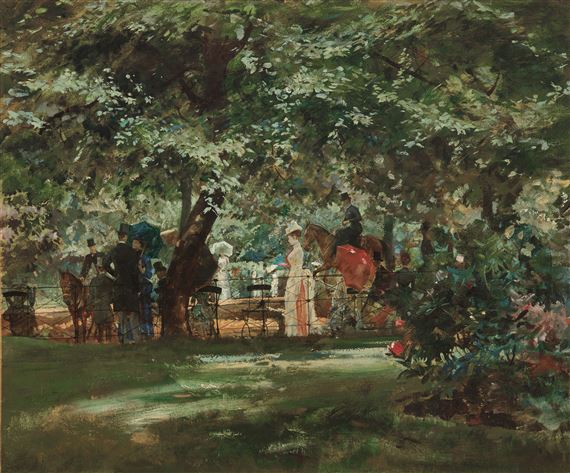 A Ride in the Park by Robert Ponsonby Staples, 1887