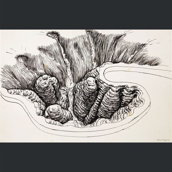 Gérard Singer | Etude pour le Canyoneaustrate (1985) | MutualArt