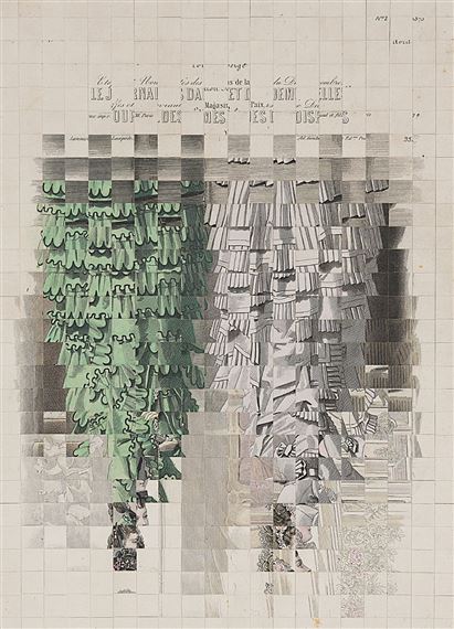 Sans titre (Le journal des dames et des demoiselles) by Jiří Kolář, 1964