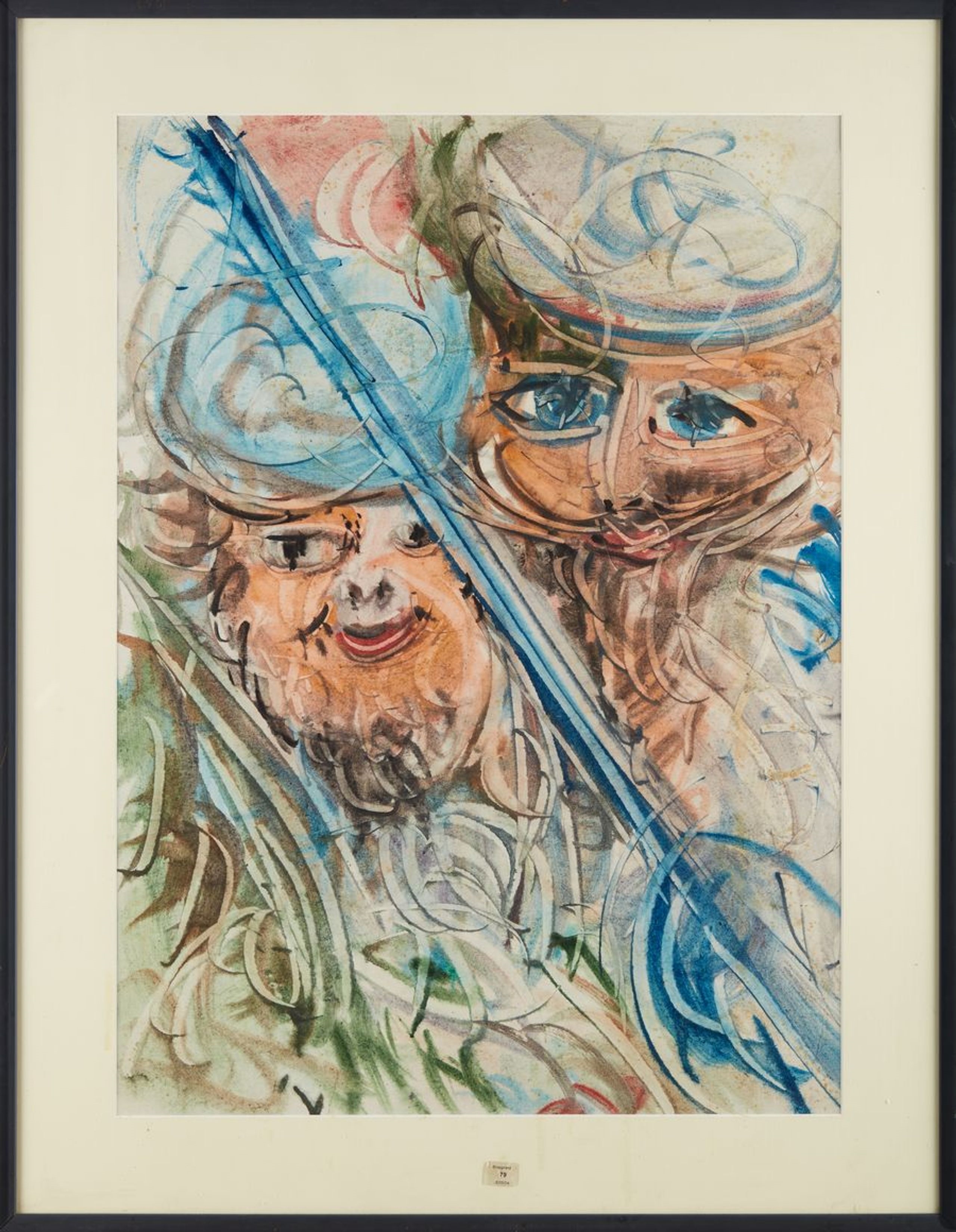 Double self-portrait by Anatoly Zverev, 1982