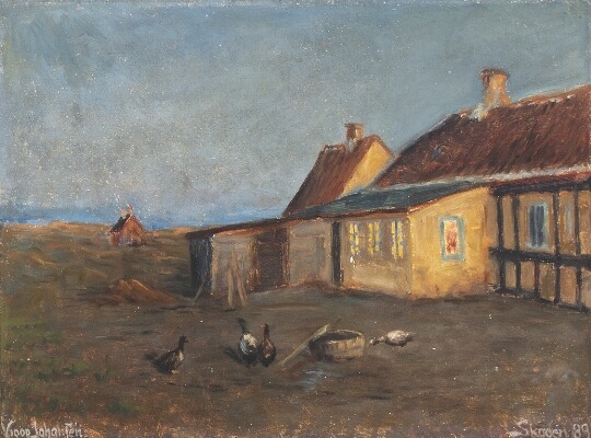 Evening, Skagen by Viggo Johansen, 1889