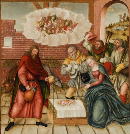 The adoration of the magi by Lucas Cranach the Younger, circa 1560-1570