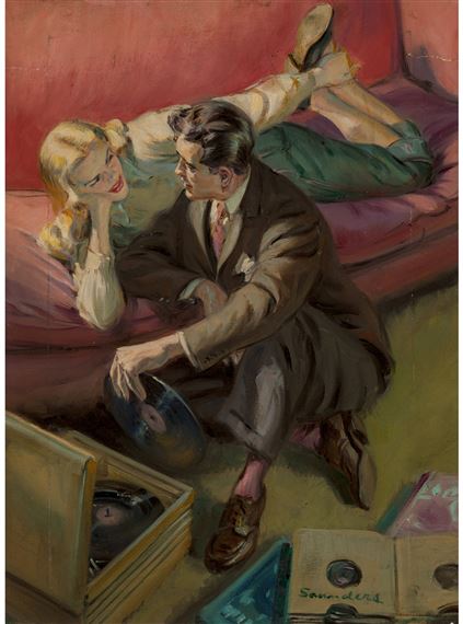 Record Party, probable paperback cover by Norman Saunders