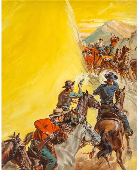 Tinhorn's Last Gun-Gamble, 10 Story Western Magazine cover, August 1953