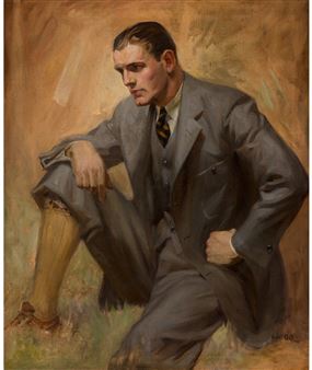 Man Sitting on the Grass - Thomas Webb