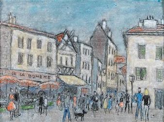 La Place du Tertre in Paris - Lisel Salzer