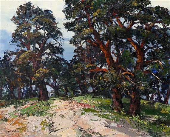 Pine trees in Apsuciems by Harijs Veldre, 1982