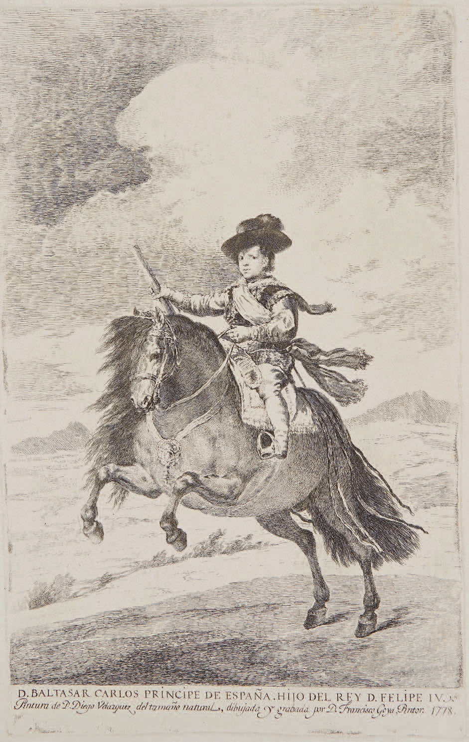 L'Infant Baltasar Carlos by Francisco José de Goya y Lucientes, 1778
