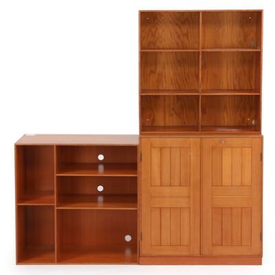 Mogens S Koch Cabinet With Matching Plinth And Two Bookcases Of