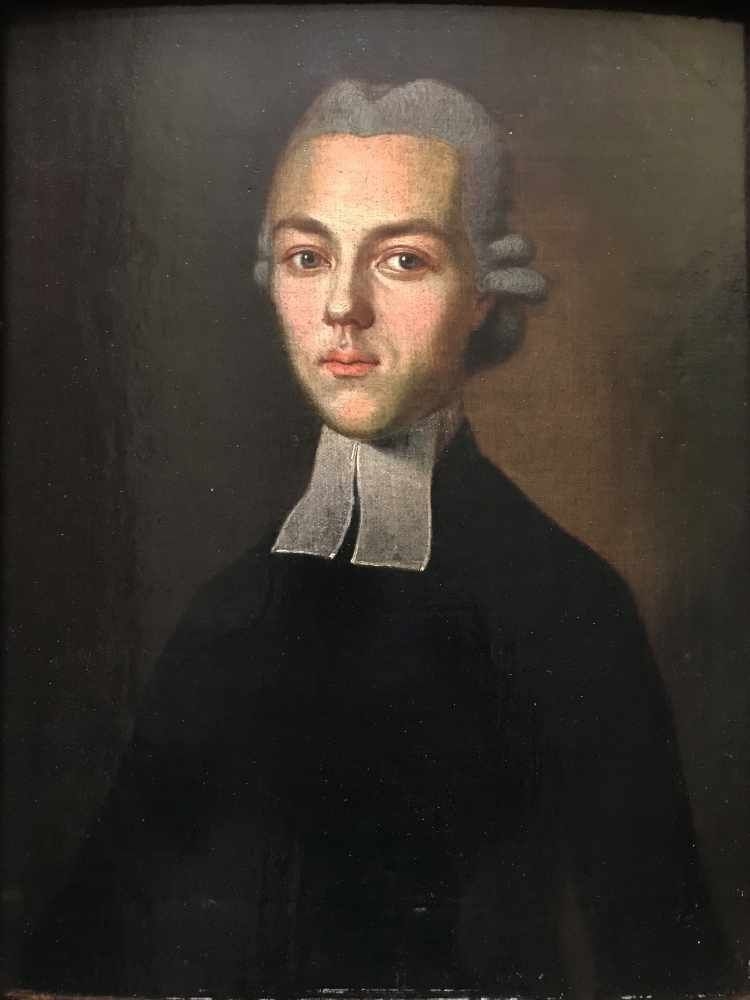 Conrad Geiger | Portrait eines jungen Geistlichen mit Perücke | MutualArt